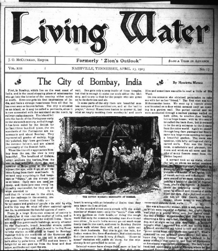 Living Water, December 8, 1904